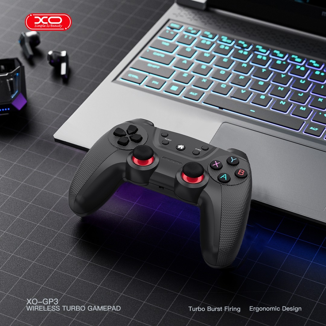 JOYSTICK GAMEPAD PARA PC XO-GP3 TURBO GRIS INALAMBRICO